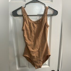 Women's medium Capezio Women's Tank Leotard, Light Suntan bodysuit